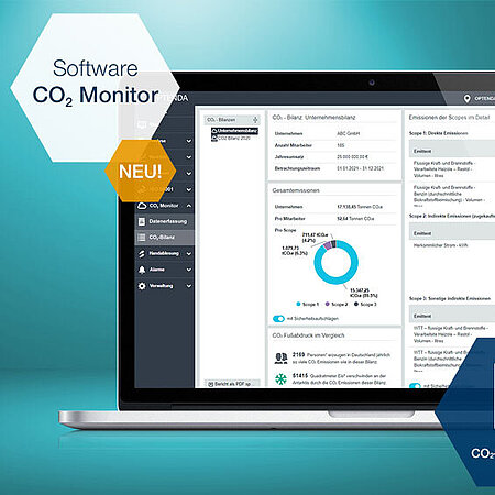 Neue Software CO2 Monitor für einfache CO2 Bilanzierung von OPTENDA